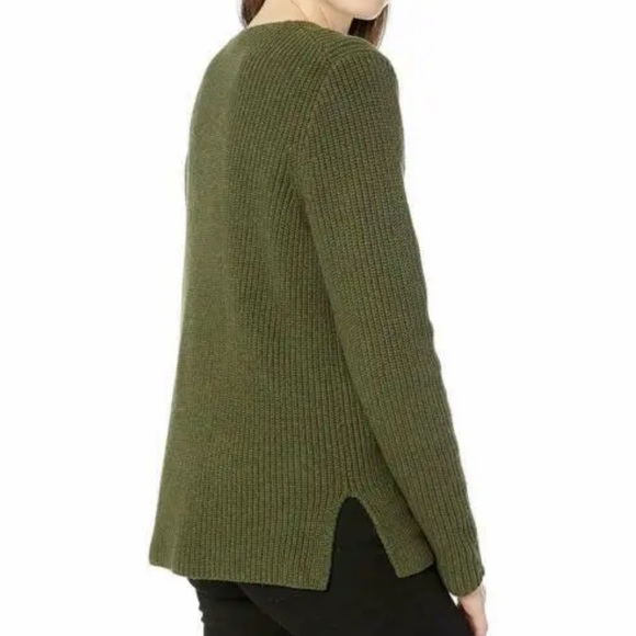 Olive Green J. Crew Knit Cozy Fall Sweater - Picture 8 of 8